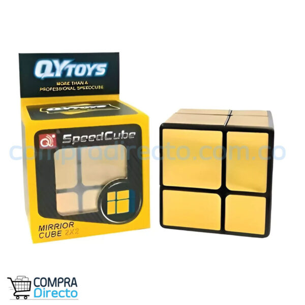 Cubo 2x2 Qiyi Mirror Dorado Original