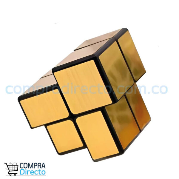 Cubo 2x2 Qiyi Mirror Dorado Original - Imagen 4